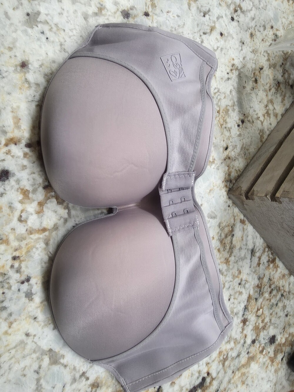 Strapless Padded Bra in Dusty Mauve 34C